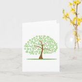 tree with recycling for leaves eco design.png karte (Gelbe Blume)