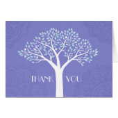 TREE WITH STARS Wedding Thank You Card (Vorderseite (Horizontal))