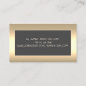 Tree Women Silhouette, Gold Yoga Instructor Visitenkarte (Rückseite)