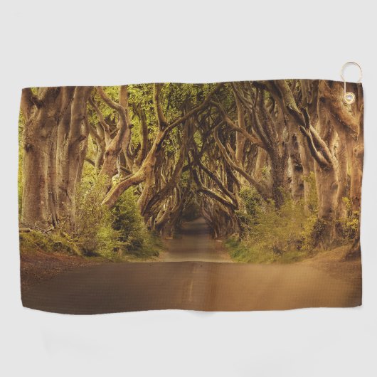 Tree Wood Bark Golfing Pattern Schicksal des Schic Golfhandtuch (Horizontal)