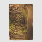 Tree Wood Bark Golfing Pattern Schicksal des Schic Golfhandtuch (Vorderseite)