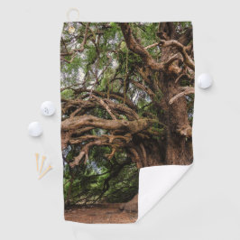 Tree Wood Bark Golfing Pattern Schicksal des Schic Golfhandtuch