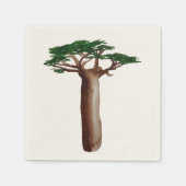 Tree Zeichnend Cocktail Papier Napkins Serviette (Vorderseite)