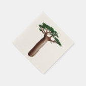 Tree Zeichnend Cocktail Papier Napkins Serviette (Ecke)