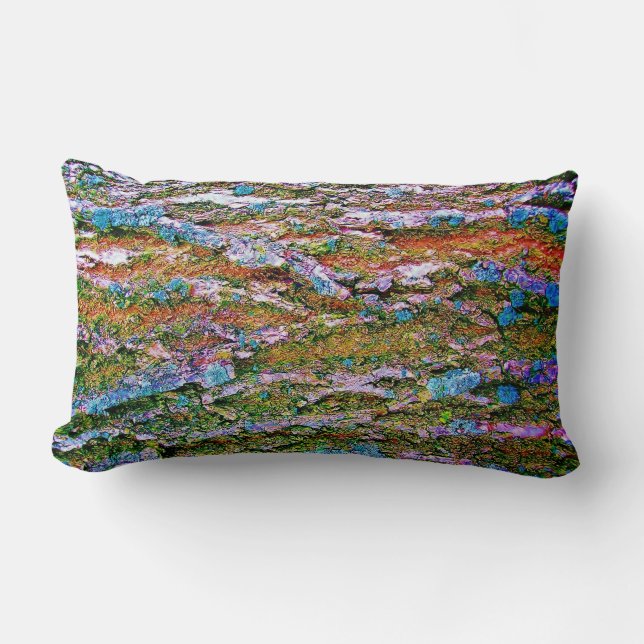 Treebark Camouflage erhöhte Farbe Lendenkissen (Vorderseite)