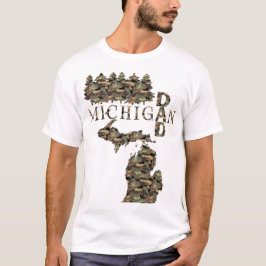 Treebark Michigan Vater | Vatertagsgeschenk T-Shirt