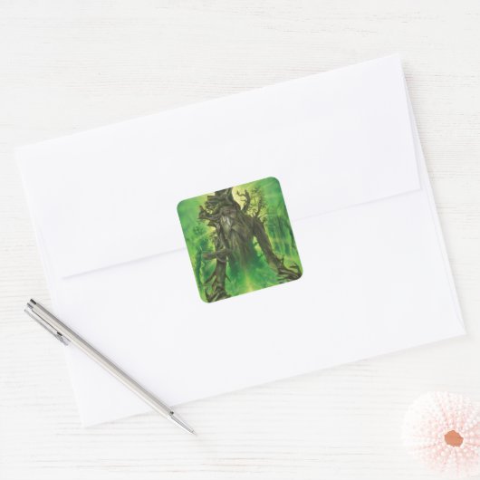Treebeard Quadratischer Aufkleber (Umschlag)