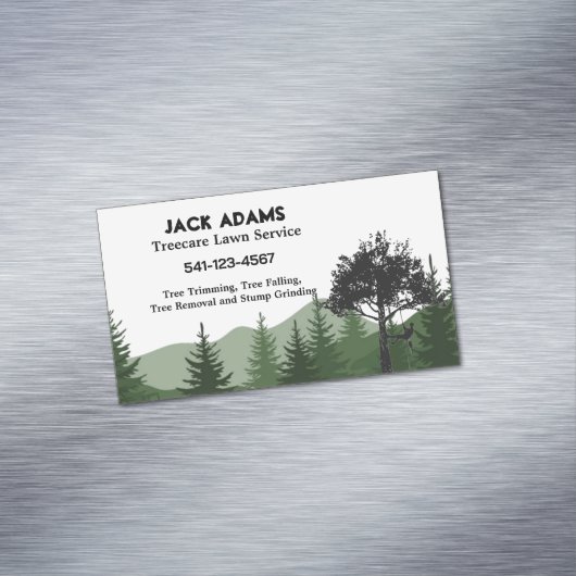 Treecare Launch Service Business Card Magnet (Beispiel)