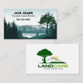 Treecare Lawinenservice Business Cards Visitenkarte (Vorne/Hinten)