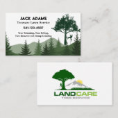 Treecare Lawinenservice Business Cards Visitenkarte (Vorne/Hinten)