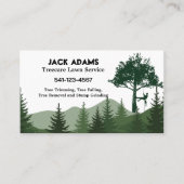 Treecare Lawinenservice Business Cards Visitenkarte (Vorderseite)