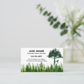 Treecare Lawinenservice Business Cards Visitenkarte (Stehend Vorderseite)