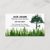 Treecare Lawinenservice Business Cards Visitenkarte (Vorderseite)