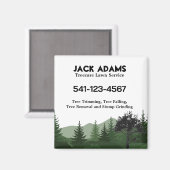 Treecare Rasenservice Magnet (Vorderseite/Rückseite)