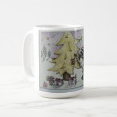 treee, das Waschbären verziert Kaffeetasse (Vorderseite Links)