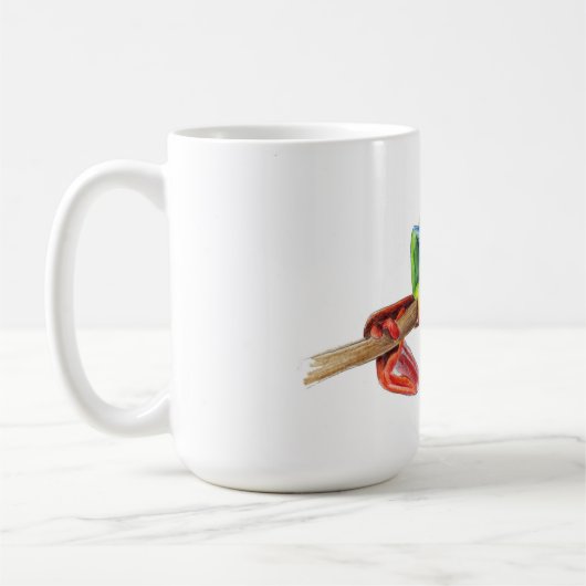 Treefrog Frog süße Tier Illustration Kaffeetasse (Links)