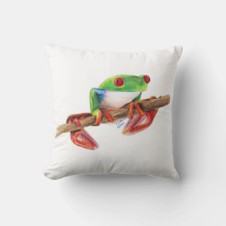 Treefrog Frog süße Tier Illustration Kissen