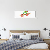Treefrog Frog süße Tier Illustration Leinwanddruck (Insitu (Schlafzimmer))