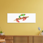 Treefrog Frog süße Tier Illustration Leinwanddruck (Insitu (Wohnzimmer))