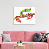 Treefrog Frog süße Tier Illustration Leinwanddruck (Insitu (Wohnzimmer))