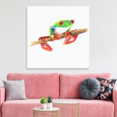 Treefrog Frog süße Tier Illustration Leinwanddruck (Insitu (Wohnzimmer))