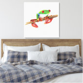 Treefrog Frog süße Tier Illustration Leinwanddruck (Insitu (Schlafzimmer))