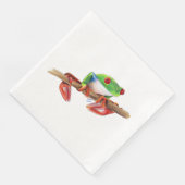 Treefrog Frog süße Tier Illustration Serviette (Ecke)