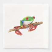 Treefrog Frog süße Tier Illustration Serviette (Vorderseite)