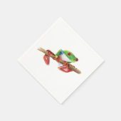 Treefrog Frog süße Tier Illustration Serviette (Ecke)