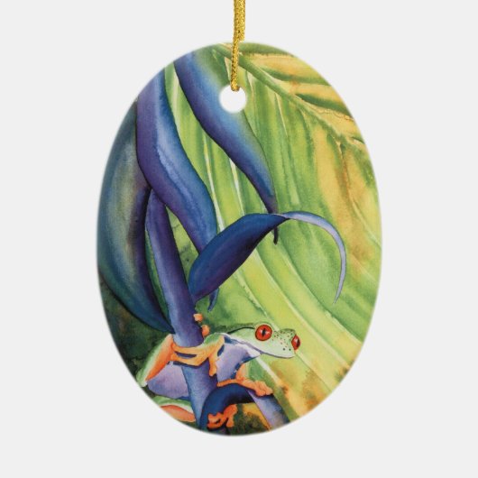Treefrog Keramik Ornament (Vorne)
