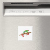 Treefrog Treefrog Frosch süße Tier Illustration Ma Magnet (In Situ (Geschirrspüler))