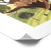 Treehouse Art Print Poster (Ecke)