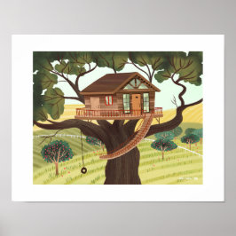 Treehouse Art Print Poster