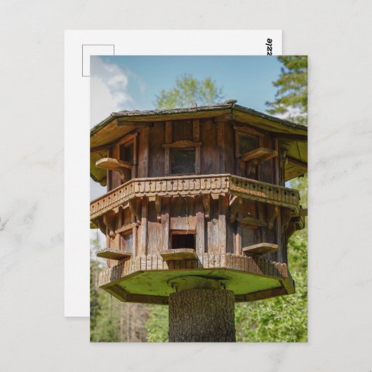 TREEHOUSE EXTRAVAGANT BAUHAUS POSTCARD POSTKARTE (Vorne/Hinten)