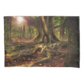 Treehouse Fantasy Forest Pillowcase Kissenbezug (Vorderseite)