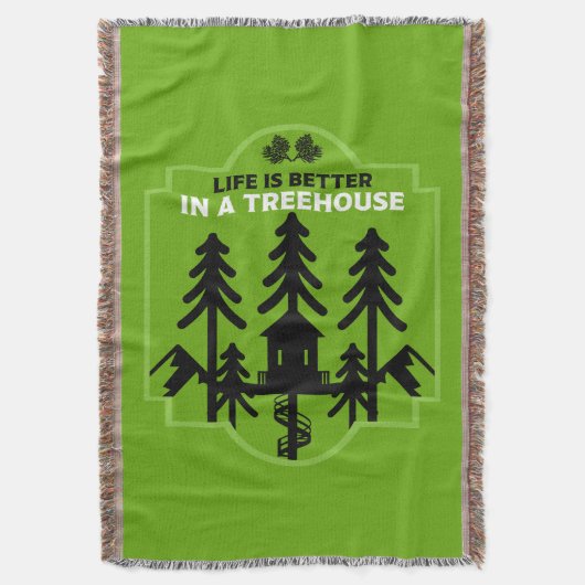 Treehouse Kinder zurück in die Schule Decke (Vorderseite Vertikal)
