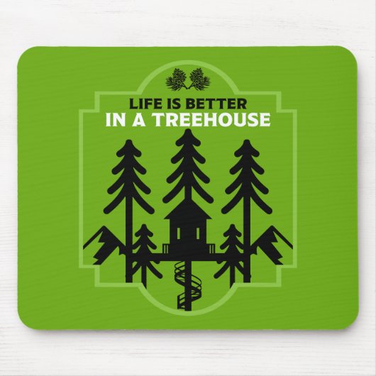 Treehouse Kinder zurück in die Schule Mousepad (Vorne)