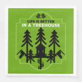 Treehouse Kinder zurück in die Schule Serviette (Vorderseite)