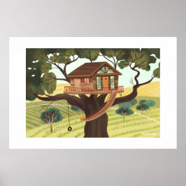 Treehouse Large Print Poster