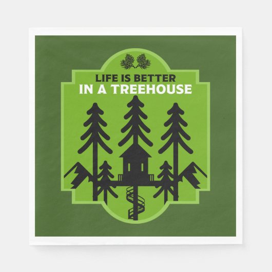 Treehouse Living Serviette (Vorderseite)