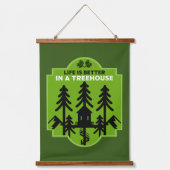Treehouse Living Wandteppich Mit Holzrahmen (Vorderseite)