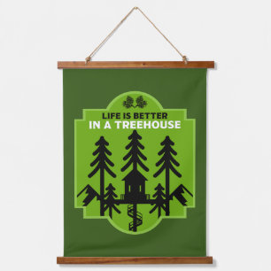 Treehouse Living Wandteppich Mit Holzrahmen