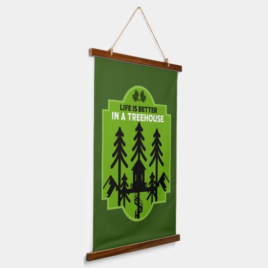 Treehouse Living Wandteppich Mit Holzrahmen (Gewinkelt)