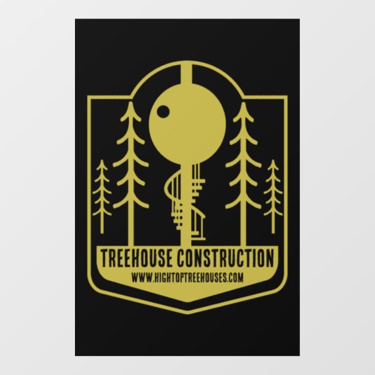 Treehouse Master Builder Fensteraufkleber (Blatt)
