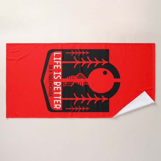 Treehouse Playhouse Zurück zur Schule Badehandtuch (Badehandtuch)