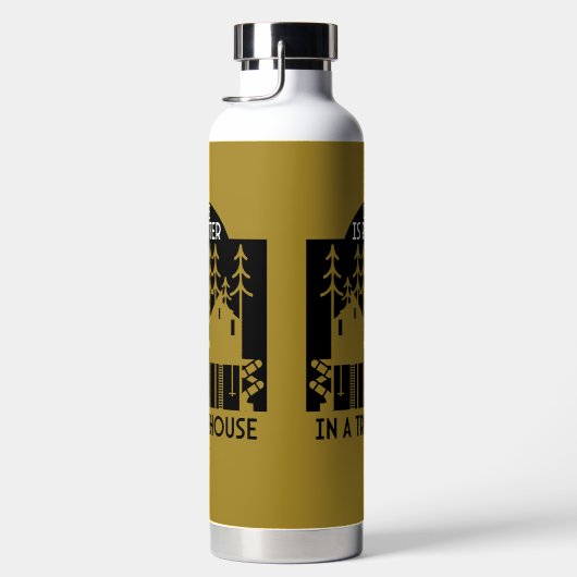 Treehouse Playhouse Zurück zur Schule Trinkflasche (Rechts)