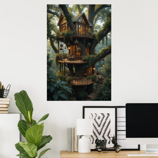 Treehouse Poster (Heimbüro)