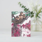 Treehouse Postkarte (Stehend Vorderseite)
