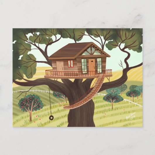 Treehouse Postkarte (Vorderseite)