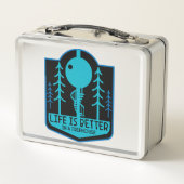 Treehouse Zuhause Metall Brotdose (Rückseite)